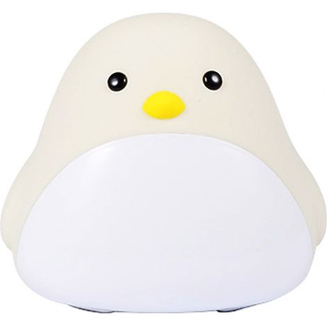 Veilleuse oiseau avec réveil, lampe LED enfant à intensité variable, affichage de l'heure et de la température par commande vocale