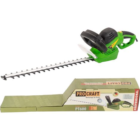 Procraft PT600 Heckenschere 600 Watt 550 mm Schnittlänge 20 mm Schnittstärke