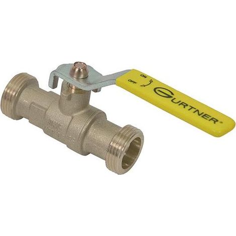 Vanne gaz naturel poignée jaune 500mbar DN15 mâle mâle G3/4 (1/2)