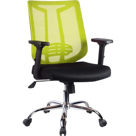 Fauteuil opératoire CLEVER pour bureau dossier respirant et support lombaire  Couleur: Lime