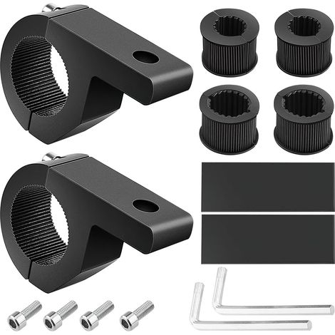 2 Pièces Support de Montage de Lumière Travail 19-32mm Universelle Pince de Tube de Barre Fixation pour Tout-terrain Voiture Camion Moto (1/5)