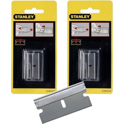 x2 Stanley 0-28-510 Scraper Razor Edge Replacement Blades 10 Pack for 0-28-500