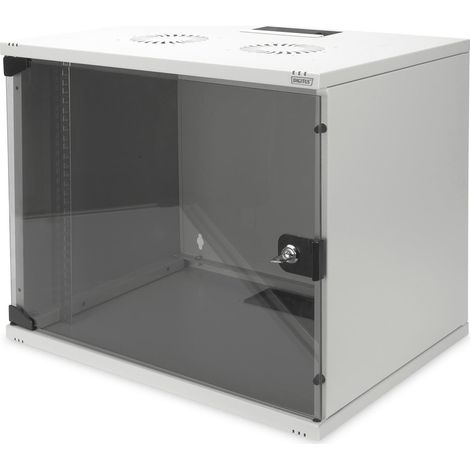 Digitus Armadio 9 Unita' Da Muro Linea Eco (A) 450 X (L) 520 X (P) 400 Mm. Da Assemblare Colore Grigio Chiaro
