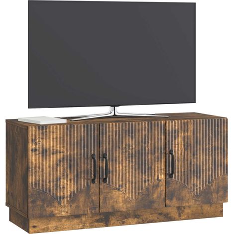 Maison Exclusive - TV-Schränk Geräucherte Eiche 99 x 34,5 x 47 cm