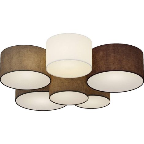 Ceiling Lightdimmable 'Laurenz' made of Textile for Living Room & Dining Room