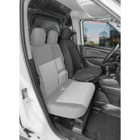 Passform Sitzbezug aus Stoff kompatibel mit Fiat Doblo (263), Einzelsitz Fahrer Armlehne innen (1/5)