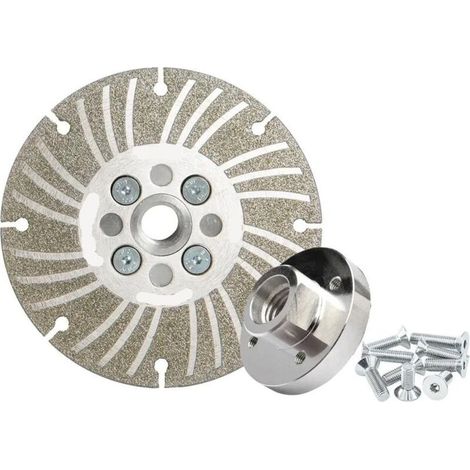 Jeu meules angulaires double face diamant Électroplaqué 4,5 pouces Affûtage et meulage de précision Pour meuleuse d'angle Disque longue durée (1/5)