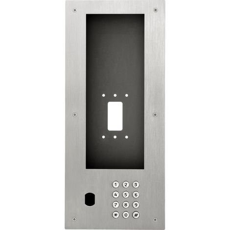 Façade inox pour IXGDM710K, clavier d'appel & percée VIGIK+ pour ERP/collectif - AIPHONE PIXGDM710KV