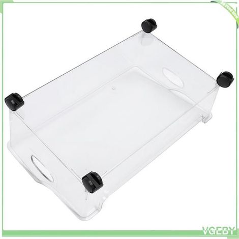Bac de rangement - FAFEICY - Grand bac ouvert - Transparent - Mobile - Grande capacité (1/5)