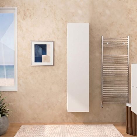 Colonna Bagno Bianco Opaco Salvaspazio Moderna H 139 Cm  Hollywood