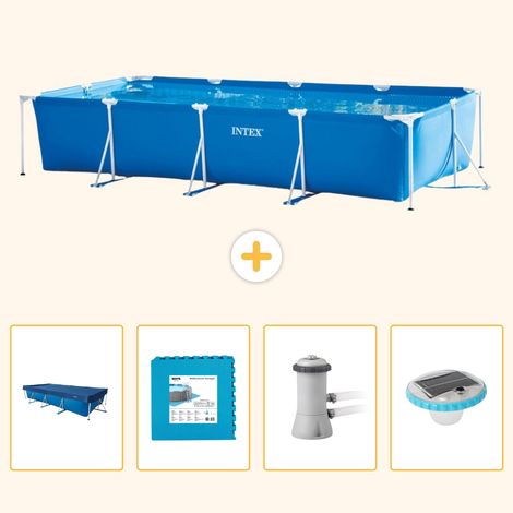 Intex Piscine Tubulaire Rectangulaire - 450x220x84 cm - 5-pièces S174 (1/5)