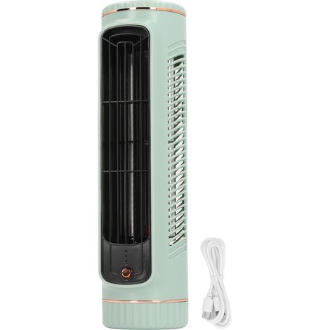 Wiederaufladbarer, klingenloser Tischventilator mit 3 Geschwindigkeitsstufen, leisem Betrieb, umweltfreundlich, für Zuhause, Büro oder den Außenbereich