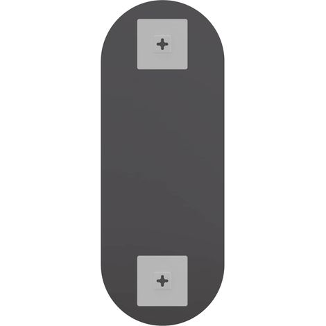 vidaXL Espejo de pared vidrio ovalado 15x40 cm