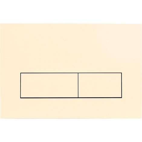 Plaque de Commande WC, Compatible avec Sigma, UP300 et UP320, avec Double Chasse, Équipée d'un Set de Leviers de Chasse et d'un Cadre d'Installation,245 × 164mm.(Blanc crème) (1/5)