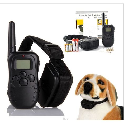 Rechargeable and Waterproof Dog Training Collar with Remote, Electric Collar with Vibration Mode, Electric Shock (1/5)
