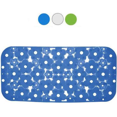 Tappeto Vasca Margherita Blu Cm 72X36 Xtra 10524