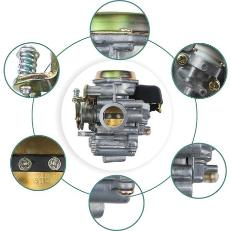 Carburetor suitable for Yamaha ZY125 Xunying Shangling Yuedong Liying 125 scooter, Introduction National II.--DTEKGAZ