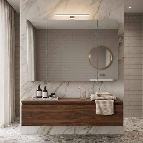 Armoire de toilette 2 portes 80x23x71 cm anthracite (1/5)