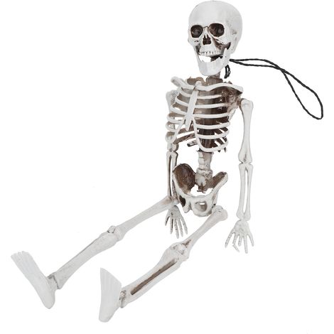 Halloween-Skelette aus Kunstharz mit beweglichen Gelenken für Heimkostümpartys und als Dekoration (1/5)
