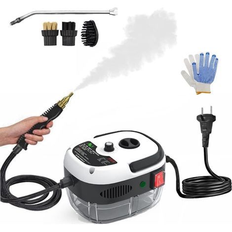 GARRYFIZH Nettoyeur Vapeur à Main, Steam Cleaner 1500W, Nettoyant Vapeur Haute Pression, Nettoyeur Vapeur électriques pour la Maison, Machine a Nettoyage Vapeur pour Cuisine, Sols, La Voiture, Fenêtre