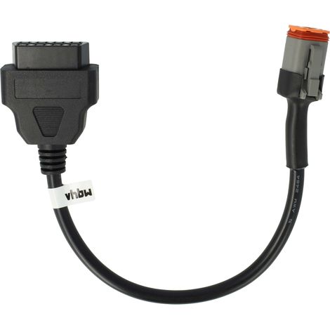 vhbw adattatore OBD2 4 Pin su OBD2 16Pin compatibile con Harley Davidson Dyna 2004-2011, Softail 2001-2010, Sportster 2007-2013 moto - 20 cm