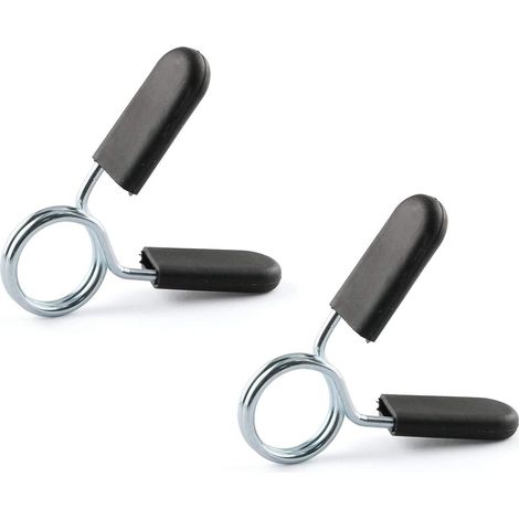 10 pièces - Gewichtssluiters - Verend Barbell Clips - Veilige Snelspanners voor Gewichtschijven, Universele Vergrendeling voor Halterstangen - Noir (1/5)