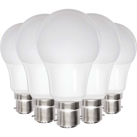 Ampolla Opaca Clásica Pera Led B22 9w 810lm Blanco Frío Pack de 5 - Fox Light