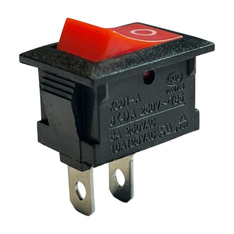 KCD1-A An-/Aus Mini-Wippschalter 2Pin 250V 10A (1/4)