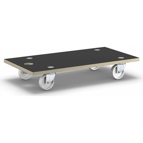 Wagner, Plateau roulant, force 250 kg, lot de 2, L x l 575 x (1/5)