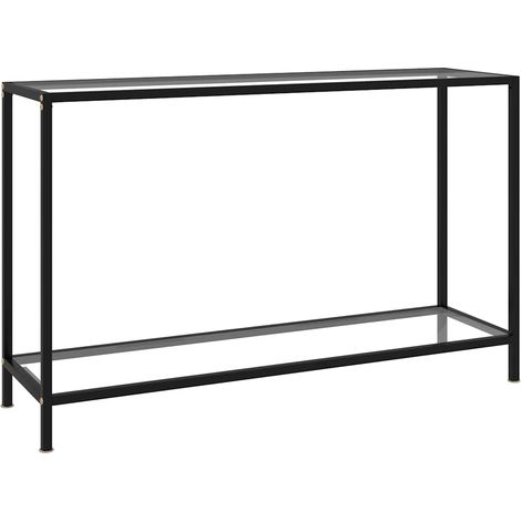 Table console-Table d'entrée Transparent 120x35x75 cm Verre trempé 744887 (1/5)