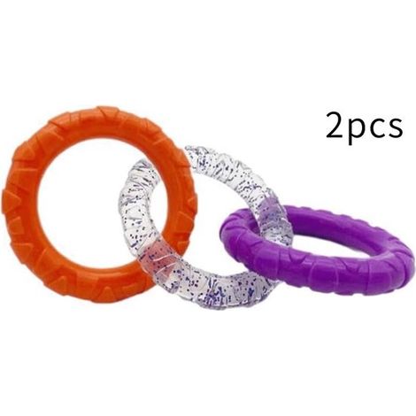 3-Ring-Tauziehspielzeug für draußen, 30 cm Ringdurchmesser, Kauspielzeug, geeignet für Welpen und kleine Hunde