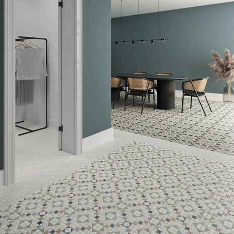 Carrelage Effet Mosaïque TESSERAE Like Marino 28x28cm (1/2)
