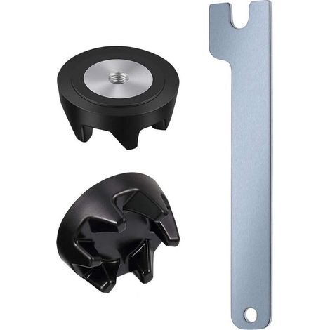 Raccord de rechange pour blender avec clé - Compatible avec les blenders KitchenAid KSB5 et KSB3 (références : WP9704230VP, WP9704230, PS1174692) (1/4)