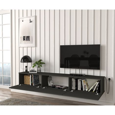 TV Lowboard Hängend Damla Anthrazit