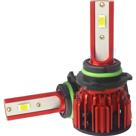 Ampoules de phares de voiture à lumière blanche haute luminosité 6000K, étanches et durables, pour éclairage de nuit de véhicule.