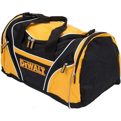 Dewalt Tool Bag 18"" 46cm Toolbag Yellow Black Open Top DIY Gym Tools Holdall (1/4)