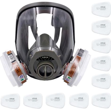 EJ.life Protection du visage Respirateur à gaz intégral 6800 anti-poussière Gel de silice bouche-moufle couverture élevée pour (1/4)