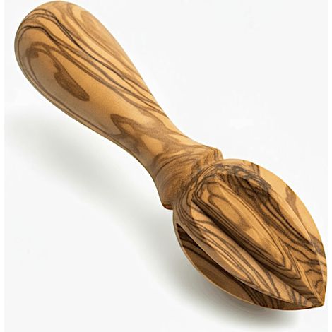 Zitruspresse – 1 Stück – Olivenholz – Manuell und ergonomisch – Für den täglichen Gebrauch – 15 cm (1/5)