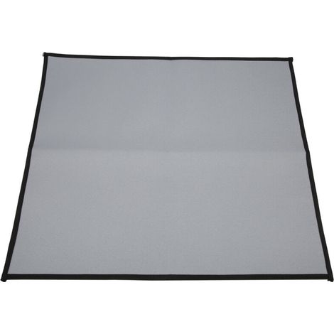 Tapis de protection rectangulaire pour foyer/barbecue, 60 x 53 cm, en silicone portable et ignifugé, idéal pour le camping. (1/5)