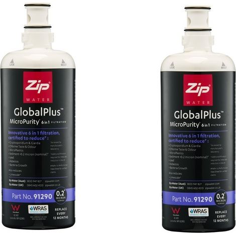Zip ZT402 Water Replacement Filter Twin-pack 91290 ZT402PACK