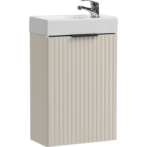 Mueble bajo lavabo NOXERA 40 cm – Marrón congo – Lavabo empotrado para baños