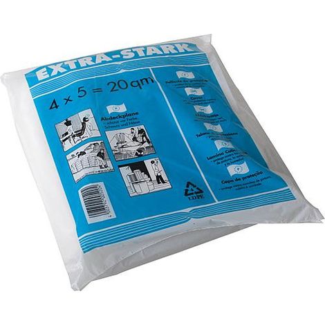 LDPE Bache de recouvrement "Extra Dur" env. 50 my 4 x 12,5 m (1/2)