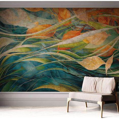 Selbsthaftend Tapete für Wohnzimmer Schlafzimmer Küche - Wanddekoration Herbstlandschaft 312x219 cm (1/5)