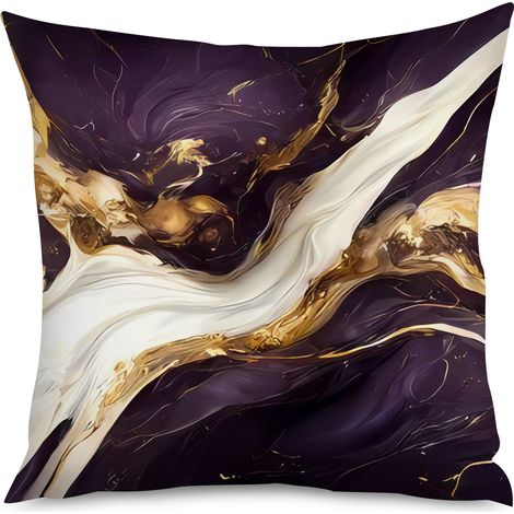 Housse de Coussin Effet Marbre Maison (1/5)