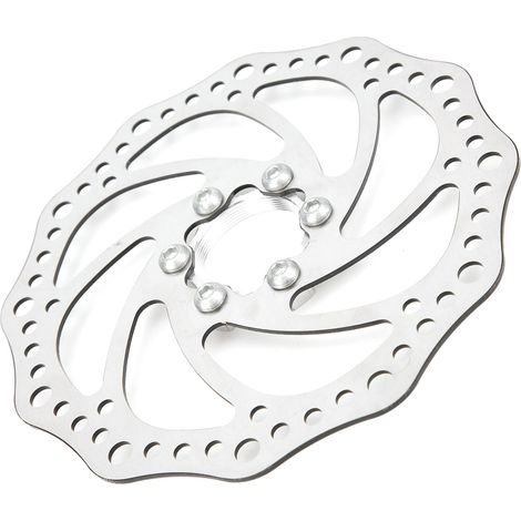 Disque de Frein Vélo 160mm en Acier Allié avec Adaptateur pour Roue Arrière Filetée (1/5)