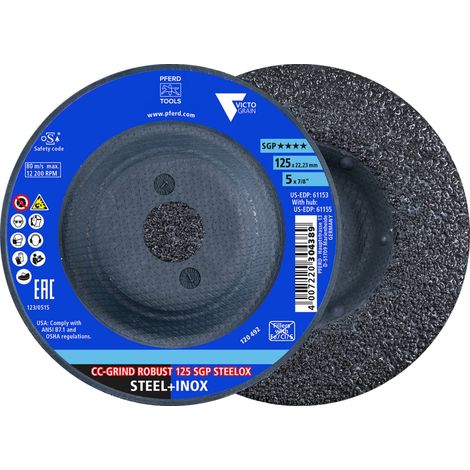 PFERD TOOLS Schleifscheibe CC-GRIND ROBUST 125 SGP STEELOX 2 Stk (1/5)