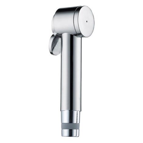 Bossini – Douchette hydrobrosse pour WC – Bouton-poussoir hydrojet 125 mm – Laiton pour nettoyage sanitaire efficace (1/2)