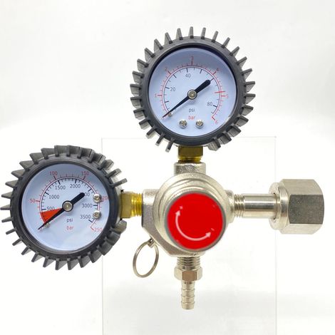 Détendeur de pression CO2, régulateur de pression Détendeur de pression CO2 avec deux cadrans Détendeur de pression à deux voies pour machine à bière, brassage de bière, distributeur de bière