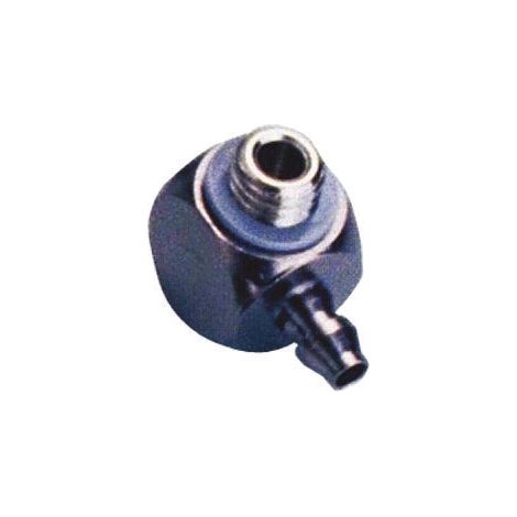 Adaptateur fileté coudé SMC M vers Cannelé 6 mm Mâle M5 ( Prix pour Sachet de 10 )