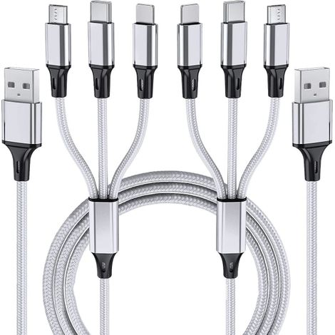 Lot 2 en 1 3 en 1 câble de charge universel multi-USB pour smartphone tablette (1/4)